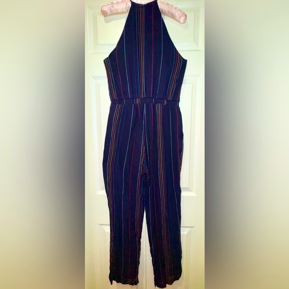 New Anthropologie Dolan Odille Striped Halter Jumpsuit Size S. GUC - Picture 15 of 16